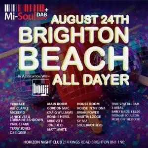Brighton Beach All-Dayer August 2025