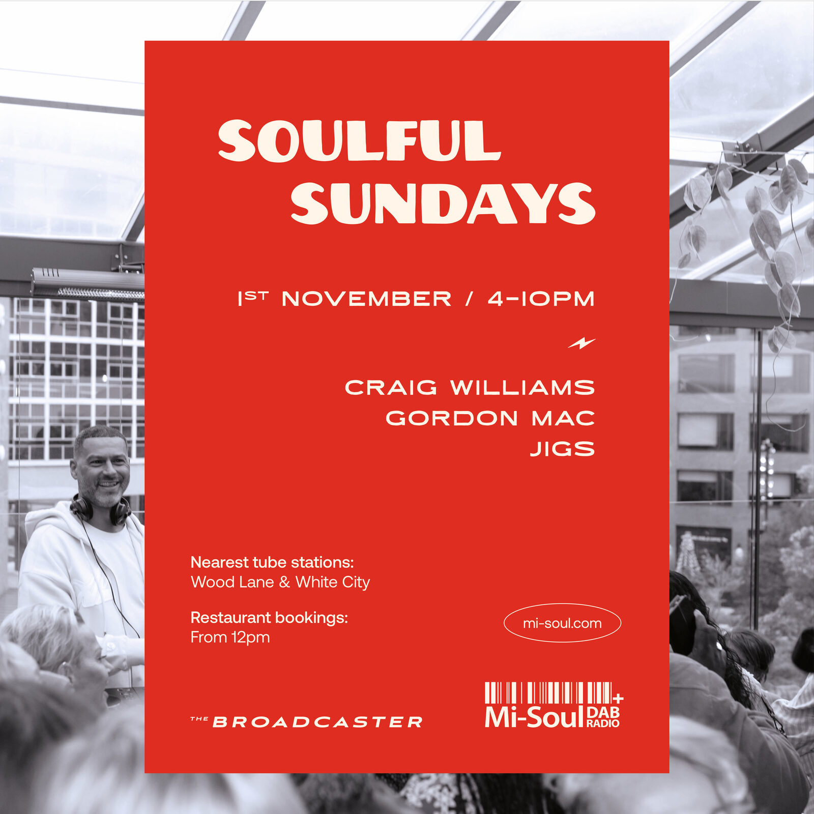 Mi-Soul Soulful Sundays @ The Broadcaster | Sunday 1st November